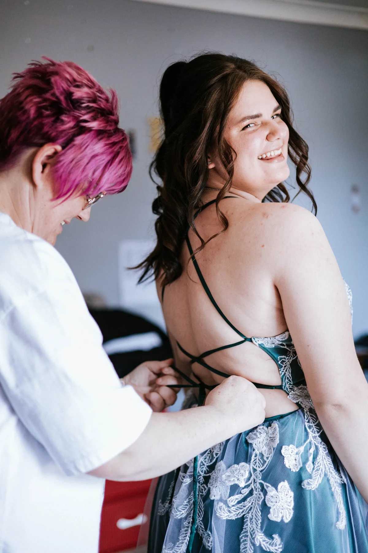 A client receiving a professional nail treatment from Nicky